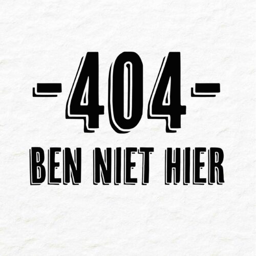 404 ben niet hier