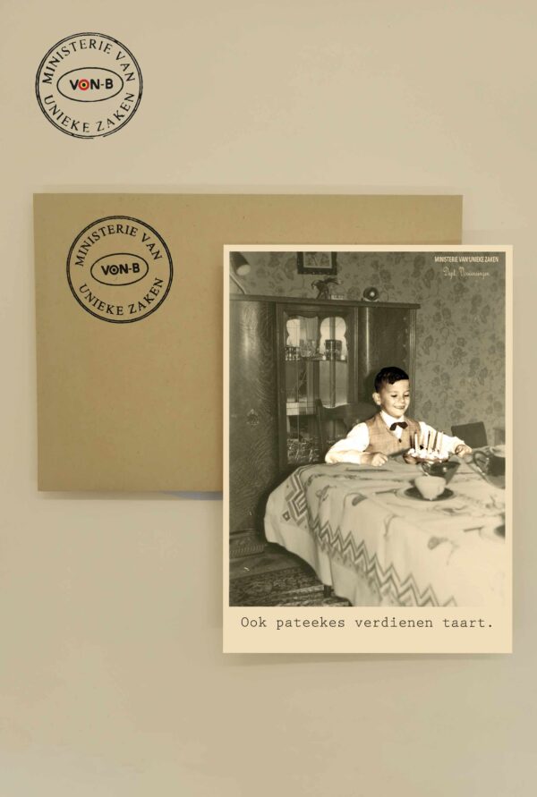 245 - Pateekes en taart + envelop