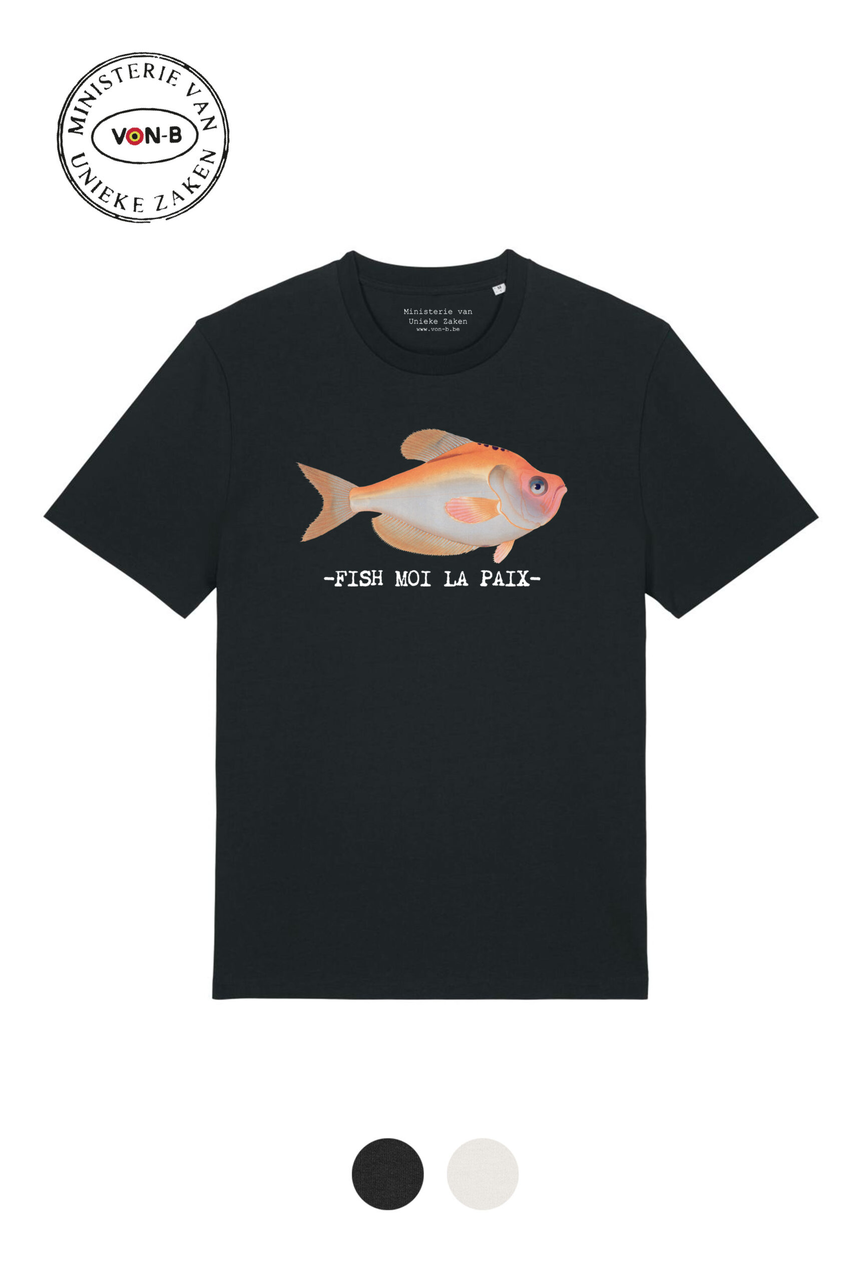 T-shirt unisex – Fish moi la paix
