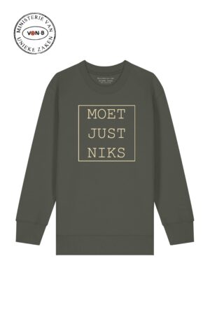 Sweater kind - Kaki - Moet just niks