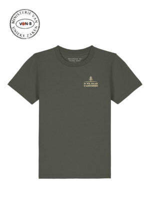 T-shirt kind - Kaki - Ik wil naar d’Ardennen