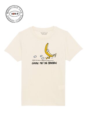 T-shirt kind - Natural raw - Gaan met die banaan